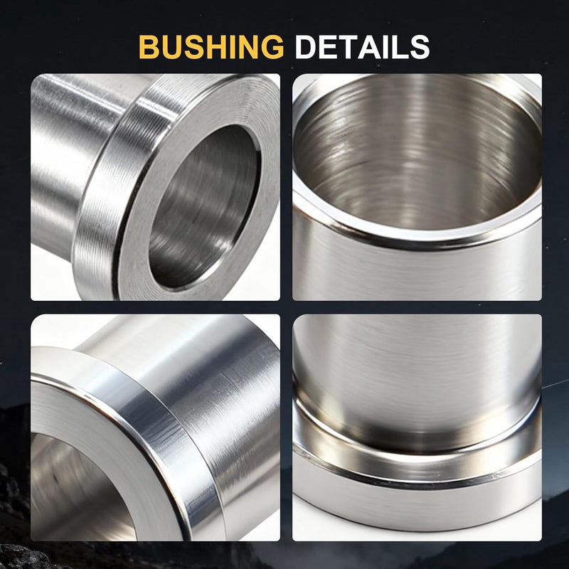 Swilpool 4 Pack 5/8" to 12mm Adapter Sleeve Bearing Reducer Bushing for Mini Bike Axle - Galvanized Iron - Image 4